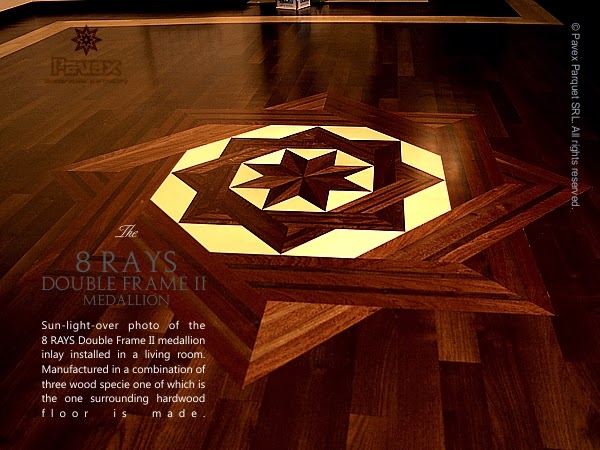 Parquet Flooring Hardwood Floor Border Medallion Inlays Wood