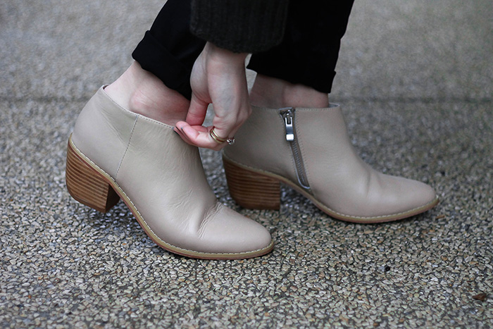 nude ankle boots