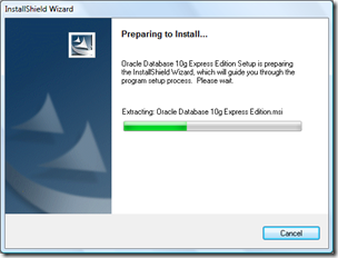 Instal oracle XE