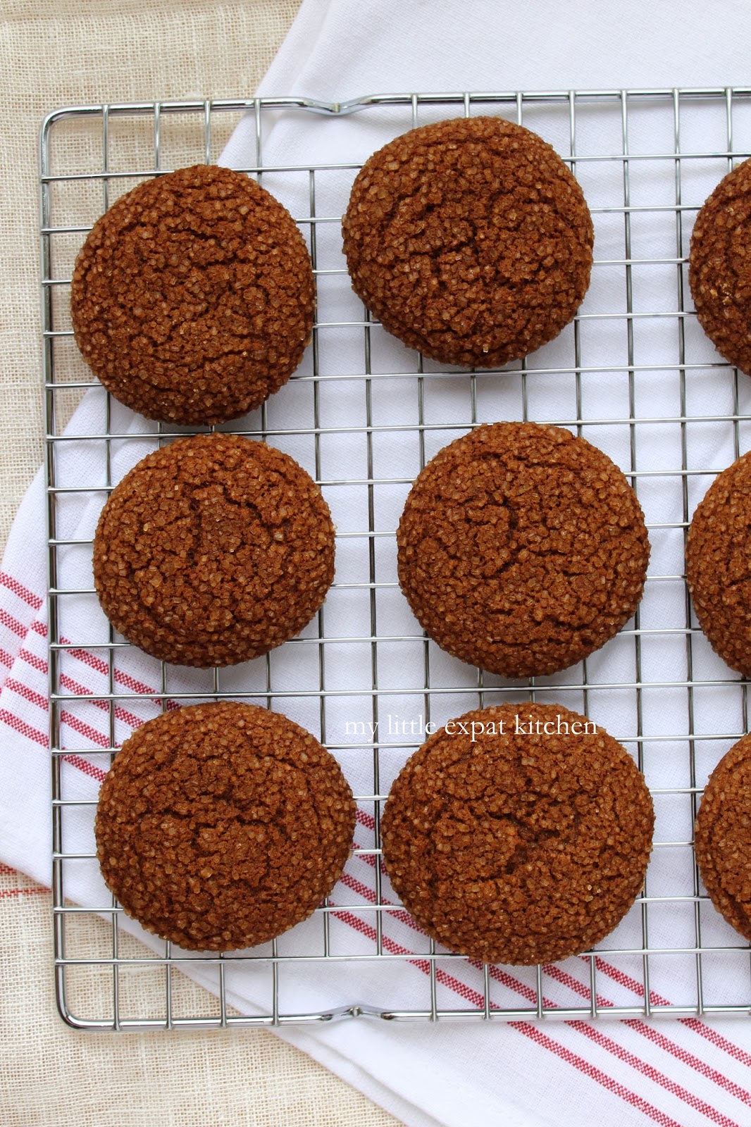 My Little Expat Kitchen Chewy molasses spice cookies