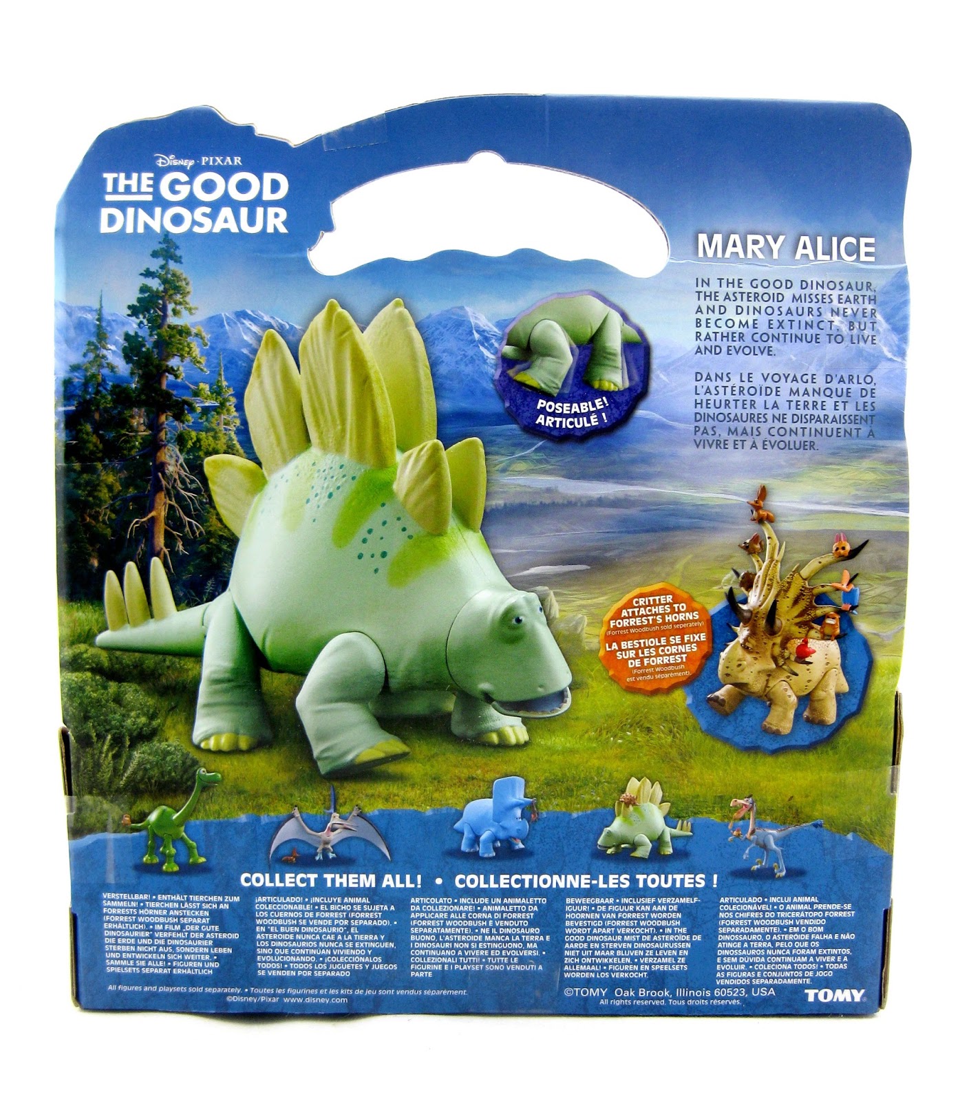 The Good Dinosaur Mary Alice Poseable Figure Toy Tomy Disney Pixar