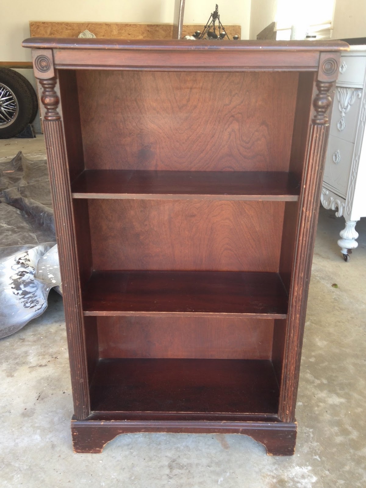 Bless Your Heart Bookcase makeover using Annie Sloan chalk paint