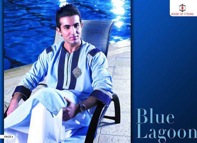 Ittehad Textiles Men's Kurta Salwar Spring-Summer Collection 2013