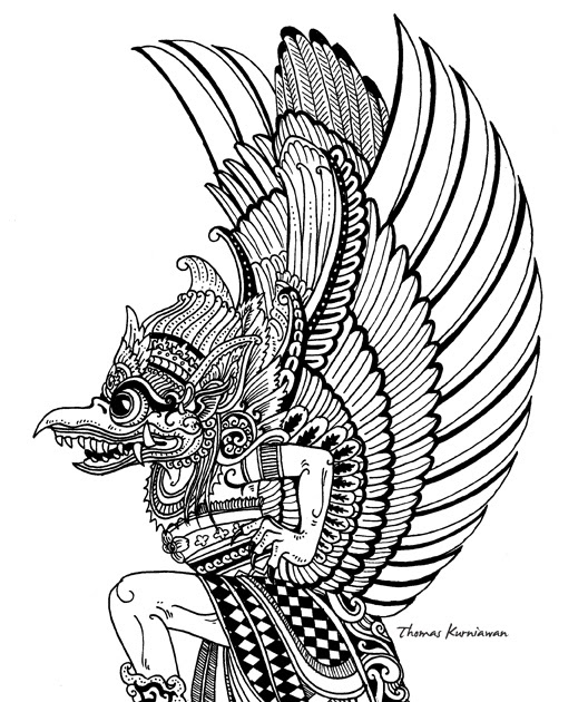 Gambar Garuda Bali – pulp