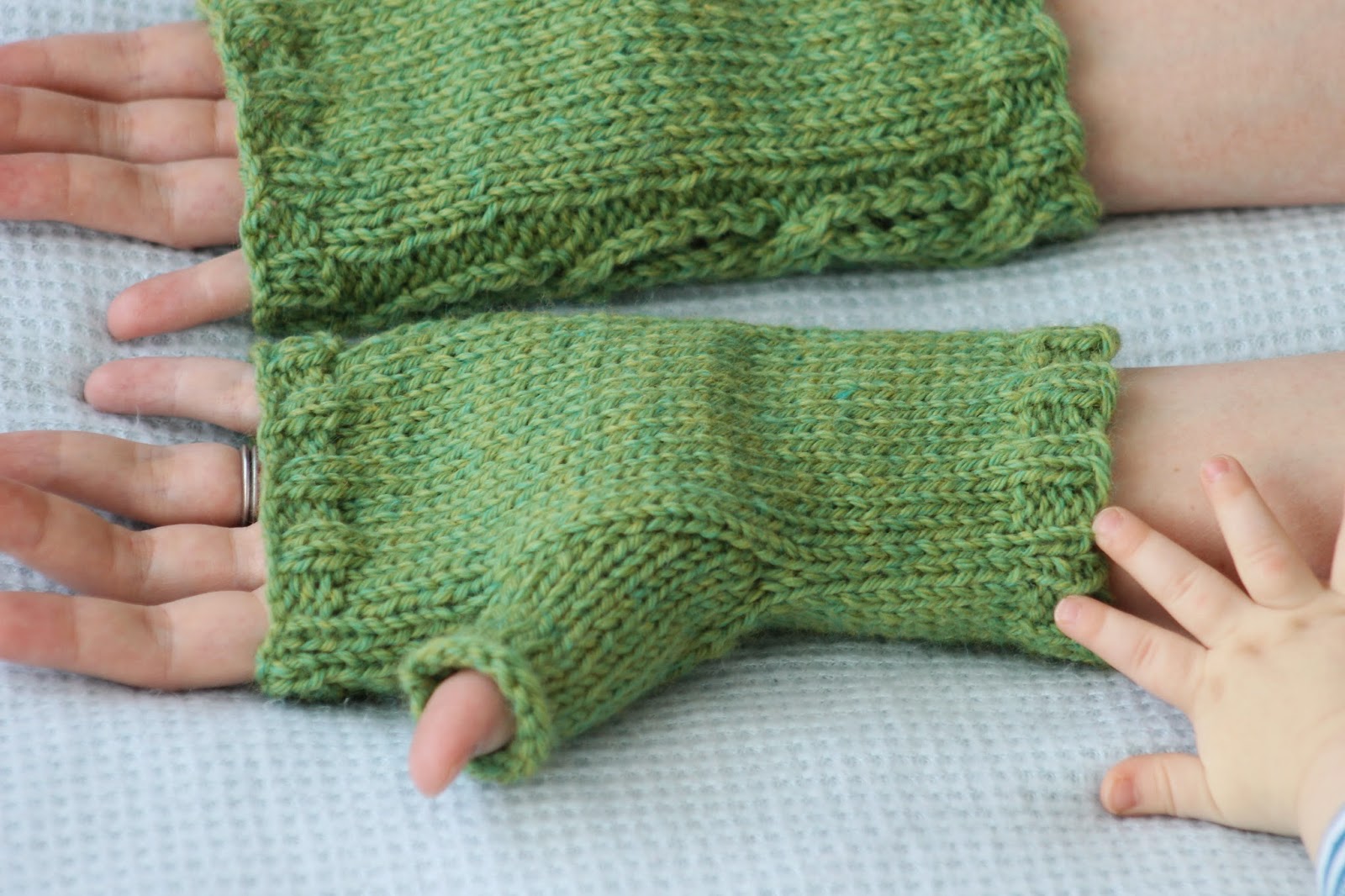 Balls to the Walls Knits Lace Cable Fingerless Gloves