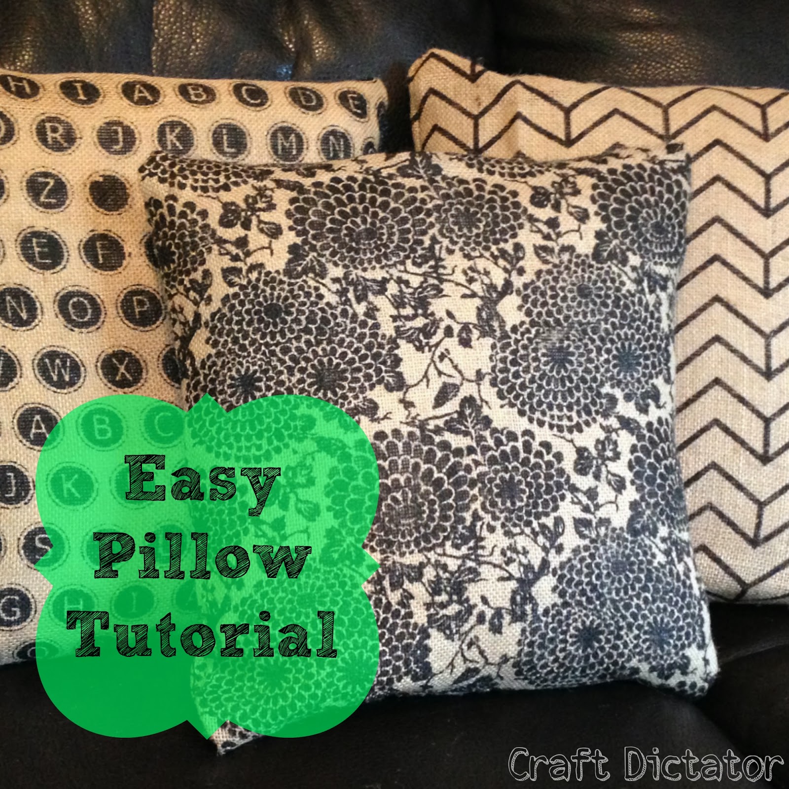 Easy Pillow Tutorial Craft Dictator