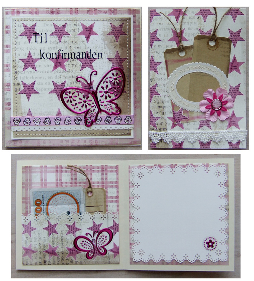Panduro Hobby´s Scrapbooking Designteam Konfirmation Gavepose