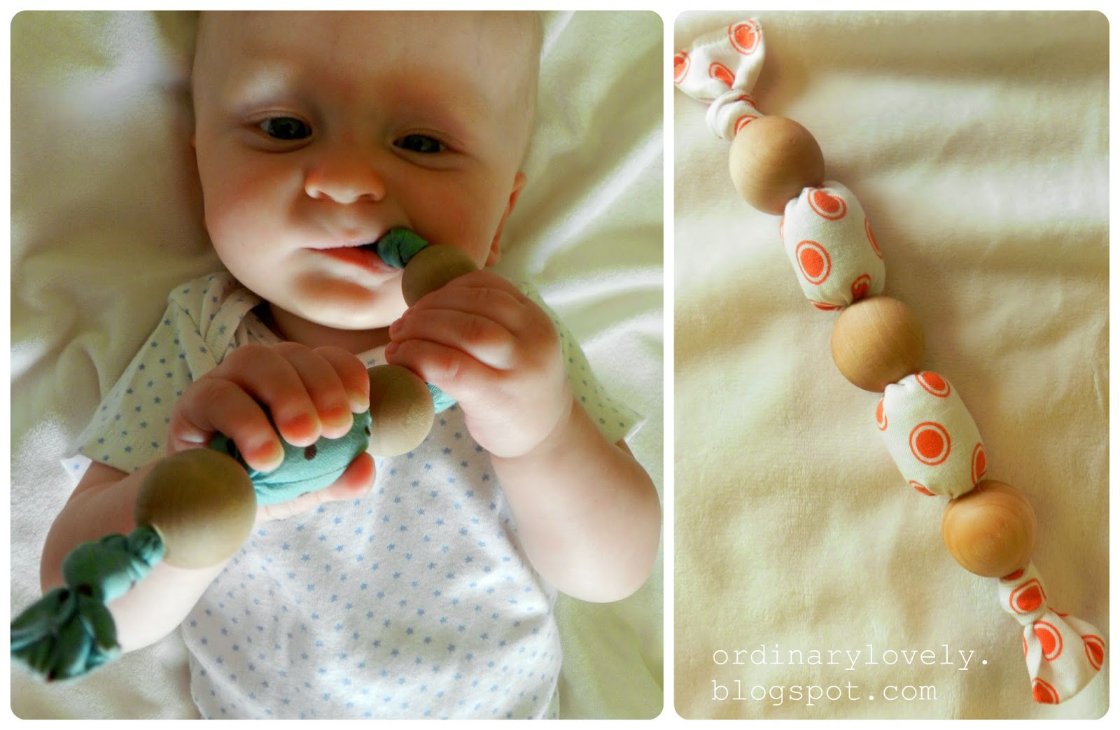 Ordinary Lovely Easy Handmade Teething Toys (a tutorial)