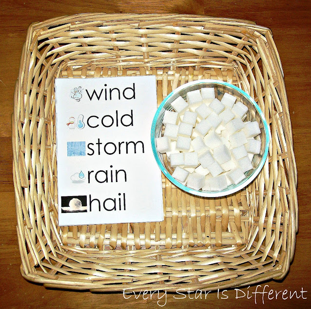 Sugar Cube Spelling Word Activity