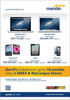 Emax Promo MacBook Pro, MacBook Air, New iPad, iPhone 5