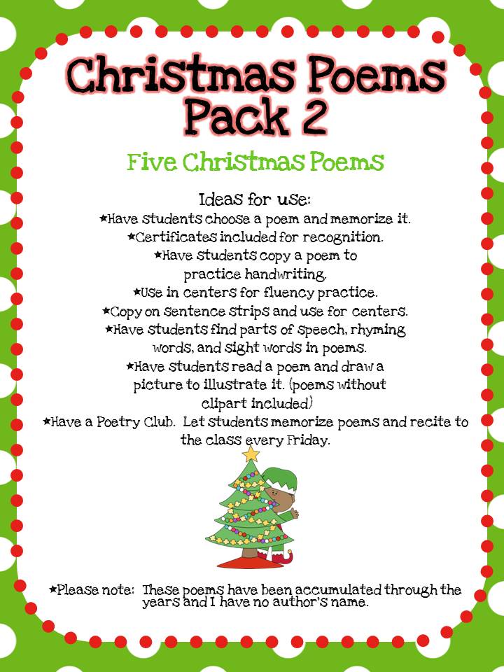 Ideas to write a christmas poem picture