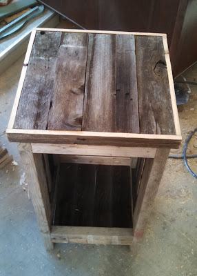 Building the cabinet box - kreg jig - reclaimed cedar