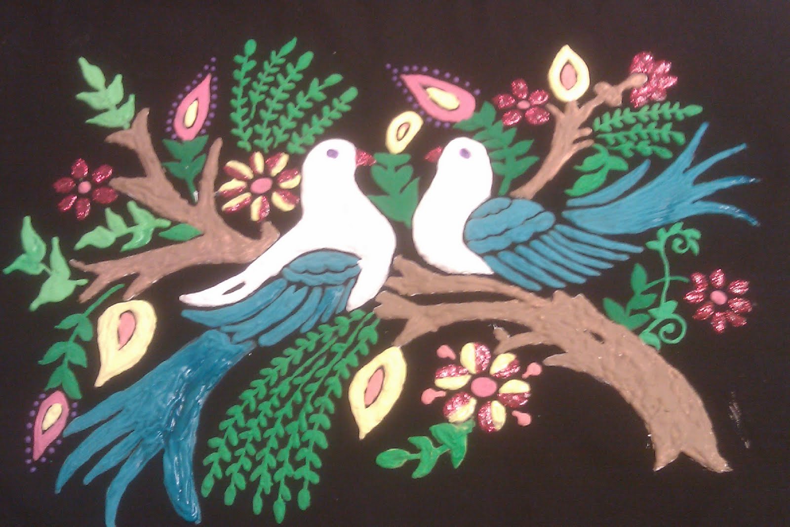 Srivi's Creations Emboss Painting