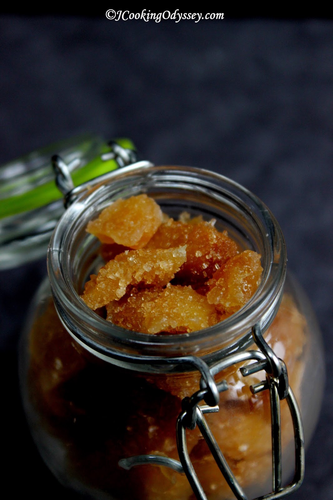 Jagruti's Cooking Odyssey Crystallized Ginger/Candied Ginger or Ginger