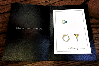 ジュエリーデザイナー岡田訓明が描いたオパールリングのデザイン画の写真