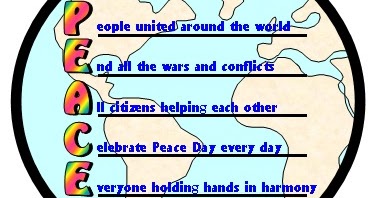 2nd Year Eso Peace Day Acrostic Poem. 