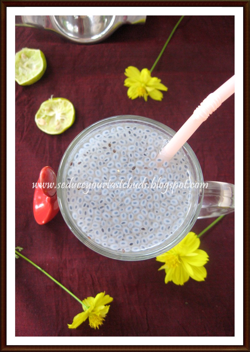 Basil Seed Lemonade Seduce Your Tastebuds...