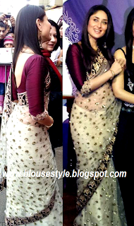 designer saree with blouse