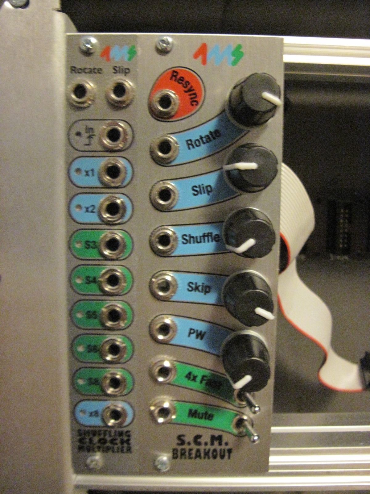 MATRIXSYNTH 4ms Shuffling Clock Multiplier + SCM Breakout Eurorack module