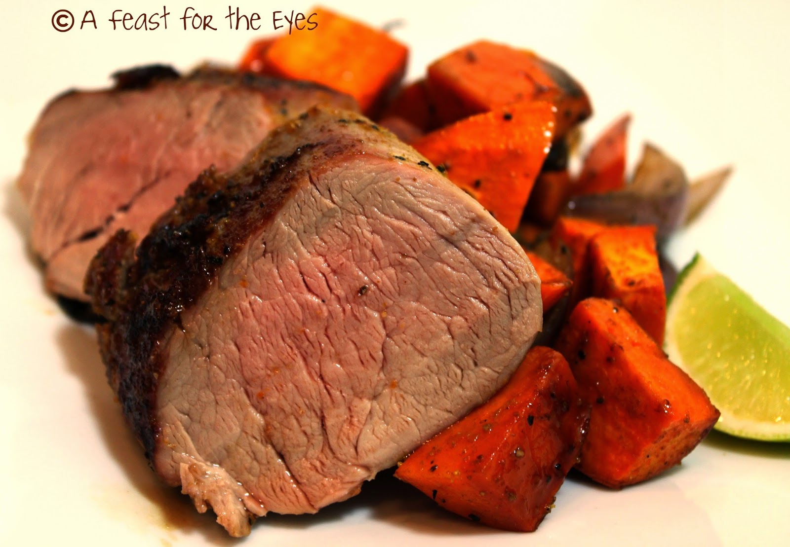 A Feast for the Eyes Quick Cuban Roasted Pork Tenderloin with Roasted