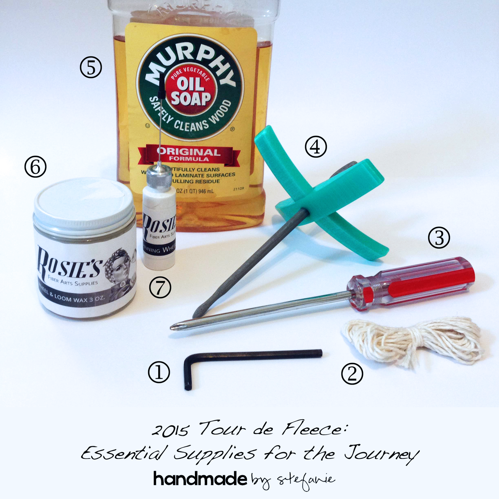 handmade by stefanie Tour de Fleece 2015 Spinning Supplies