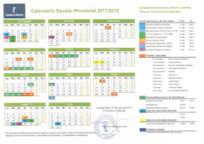 CALDENDARIO ESCOLAR 2017/2018