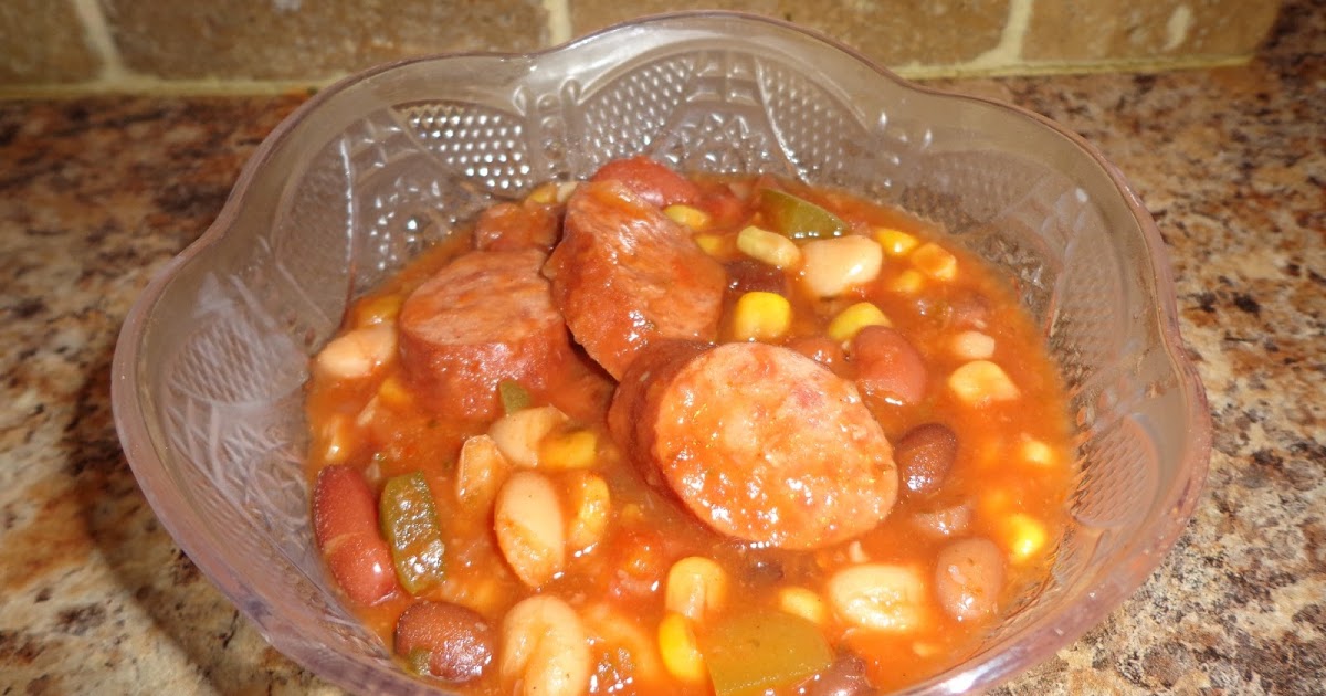 Easy Gluten Free Meals & Slow Cooker Dinners Beans with Turkey Sausage