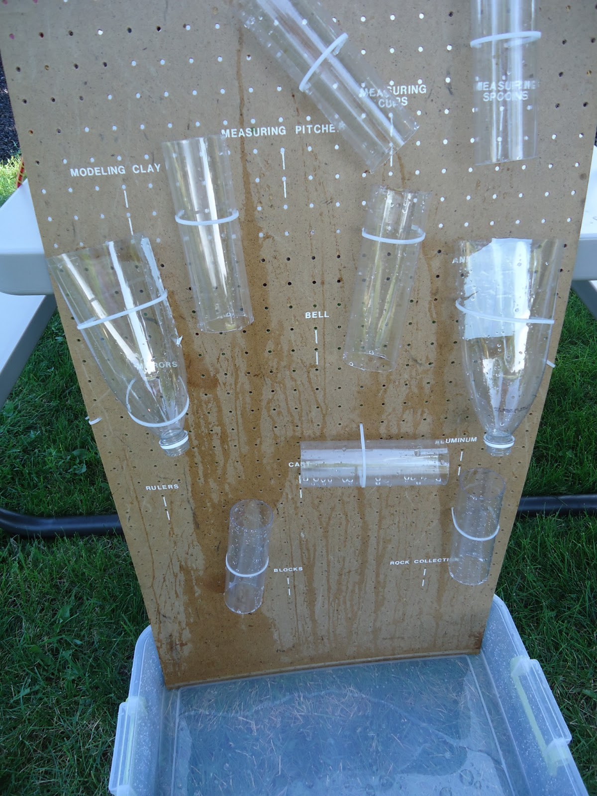 Trinity Preschool Mount Prospect: Water Wall and rain gutter ramps