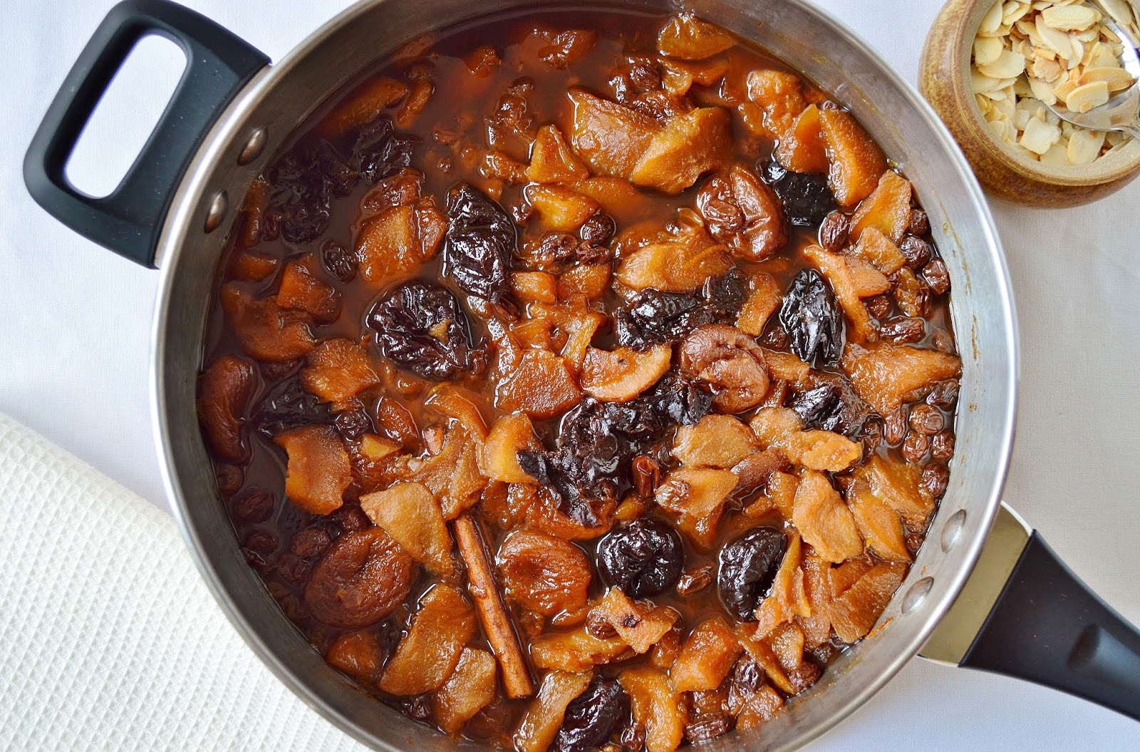 Dried Fruit Salad with Toasted Almonds GF SCD Gluten Free SCD and Veggie