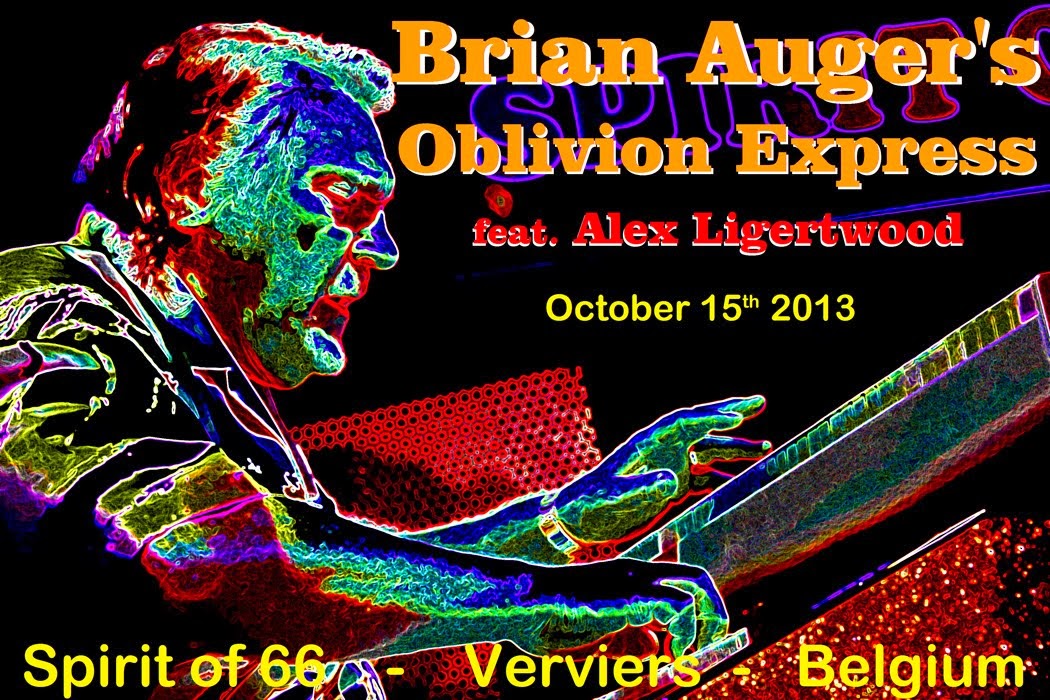 Brian Auger's Oblivion Express (15oct2013) at the "Spirit of 66", Verviers, Belgium.