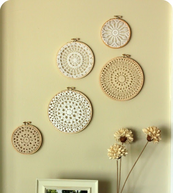 little lovelies doily wall art