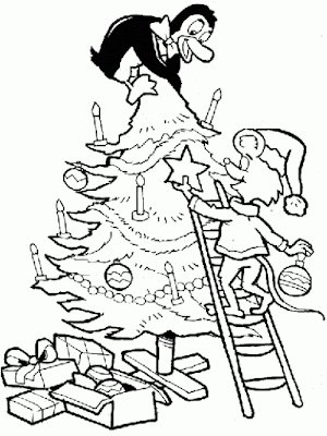 DIBUJO POR NAVIDAD - ARBOL DE NAVIDAD PARA COLOREAR PINTAR Dibujo por navidad, armando el árbol de navidad para colorear y pintar