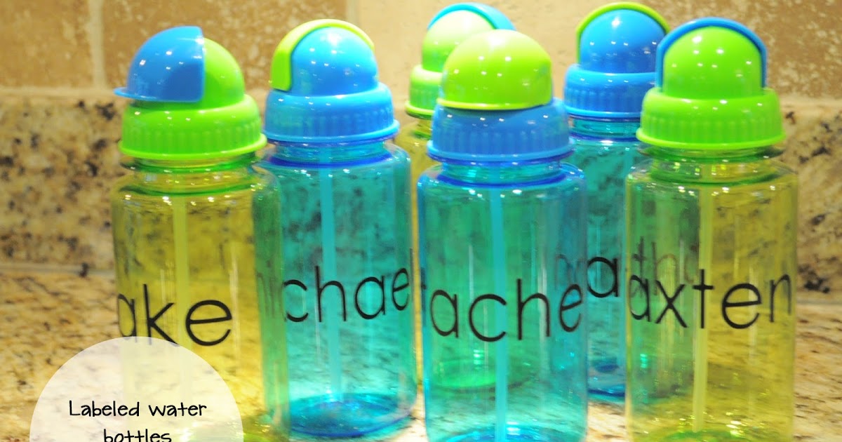 Water Bottles The Letter Cafe Vinyl Lettering