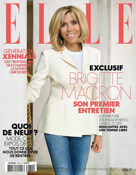 法國總統夫人碧姬破天荒接受媒體《ELLE》專訪,吐露她與馬克宏相識相戀的過程。 法國總統夫人碧姬破天荒接受媒體《ELLE》專訪,吐露她與馬克宏相識相戀的過程。