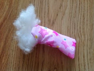 bow hair clips, puffy bows