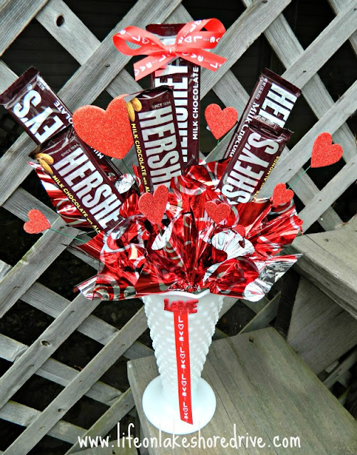 Valentine's Day gift Bouquet of Candy tutorial