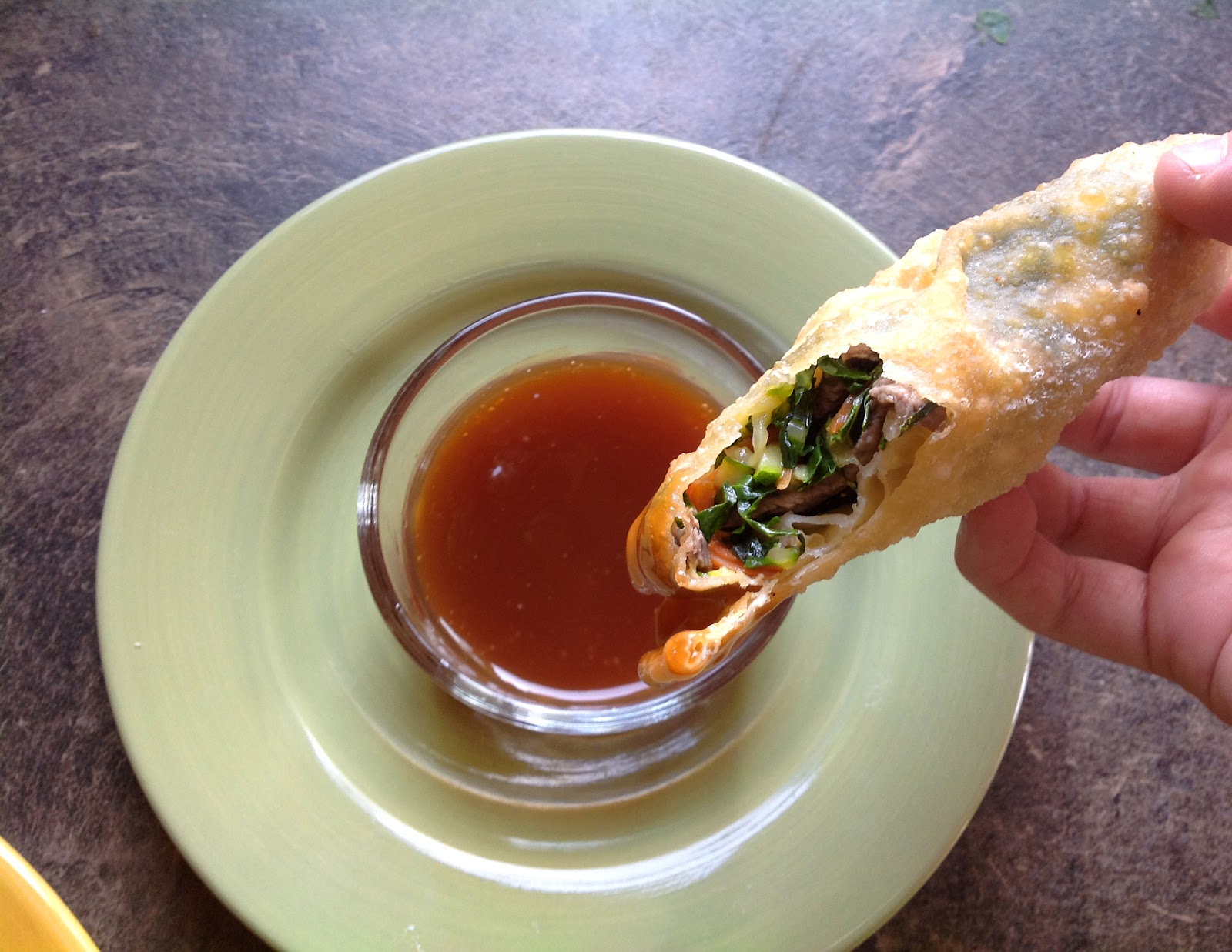 LJLowe's Art Blog Collard Green & Beef Egg Rolls