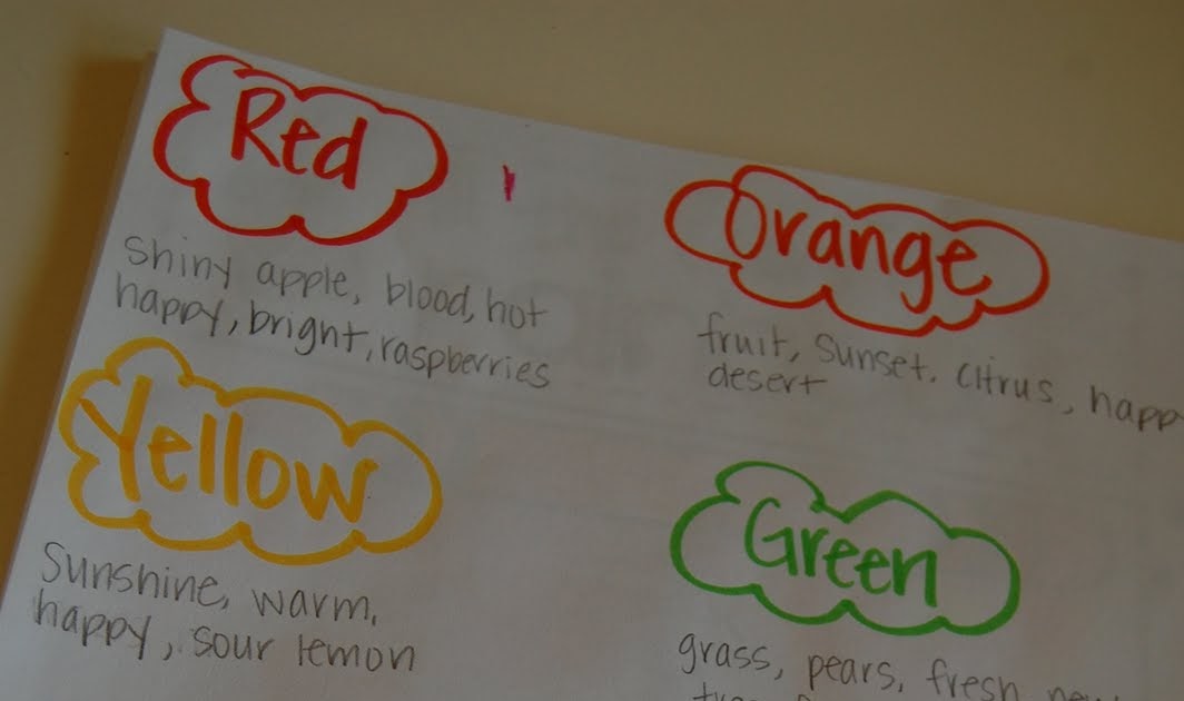 Our Creative Day: Colorful Adjectives