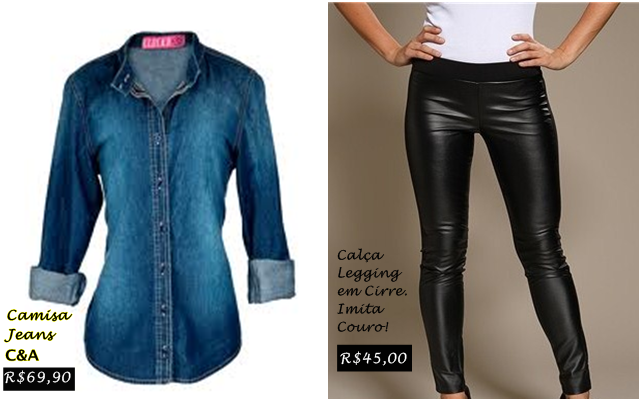 calca imita couro feminina