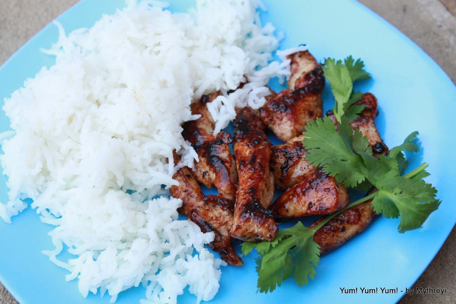 Yum! Yum! Yum! Soy Honey Glazed Chicken Strips