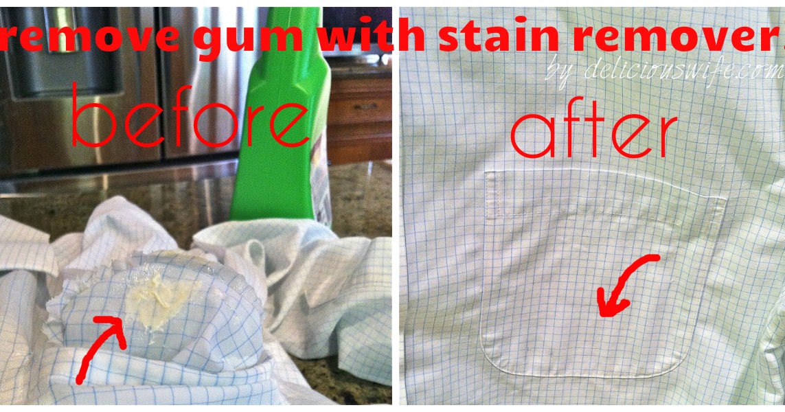 delicious wife how to remove gum from clothing (aka husband's