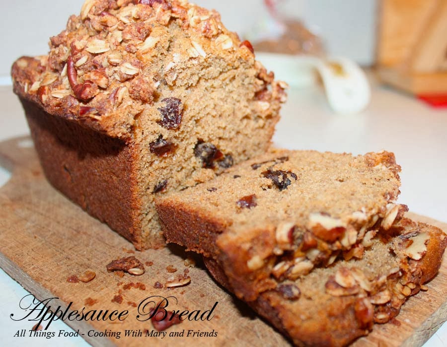Cooking With Mary and Friends Applesauce Bread with Crumble Topping