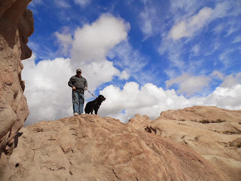 Tim and Shadow on top of "Kirk Rock"