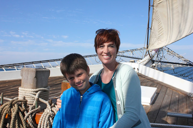 owen and i on our early exploration homeschool field trip