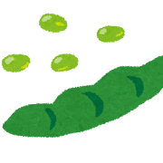 枝豆のイラスト（野菜）