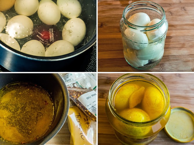 Cooking Weekends Turmeric & Ginger Pickled Eggs