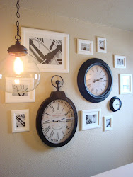 PotteryBarn Inspired Clock Wall