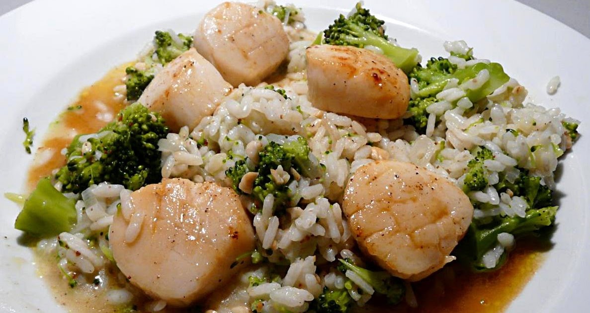Kulinarische Welten zu Fisch und Meeresfrucht TiefseeScallops mit