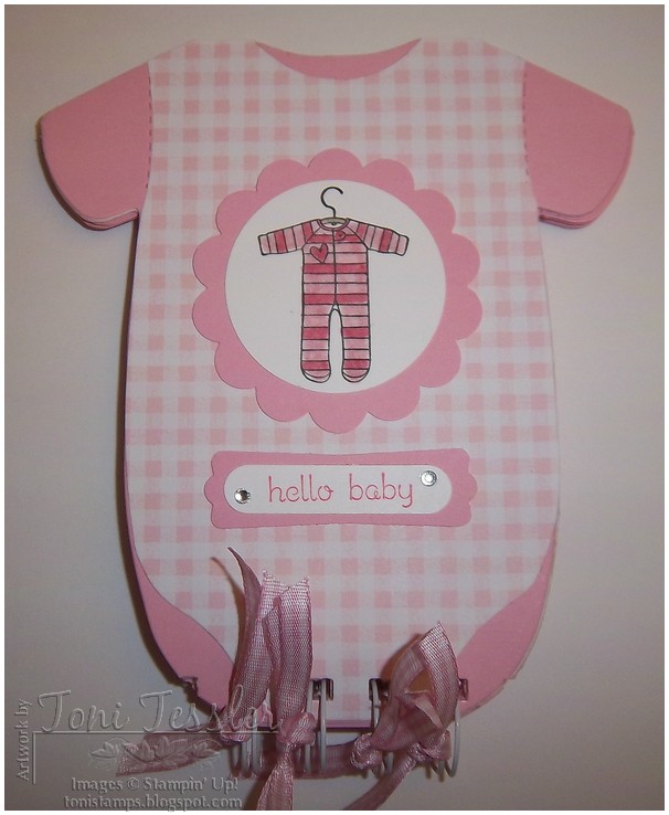 ToniStamps Onesie Mini Scrapbook