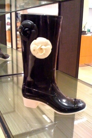 chanel rain boots price